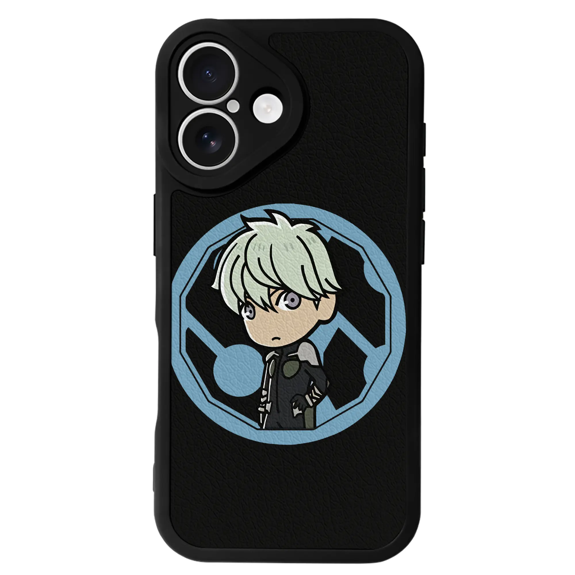 怪獣8号 グッズ,市川レノ - IPhone 16シリーズ対応 ・ シリコンスマホケース ・ レザー調 ・ 高精度フィット ・ 耐衝撃 ・ ワイヤレス充電対応 ・ 精密カット